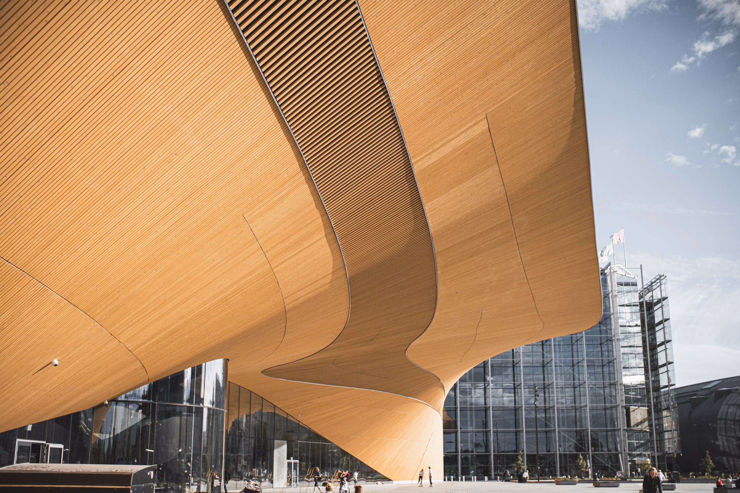 Architectural detail of a concert hall
